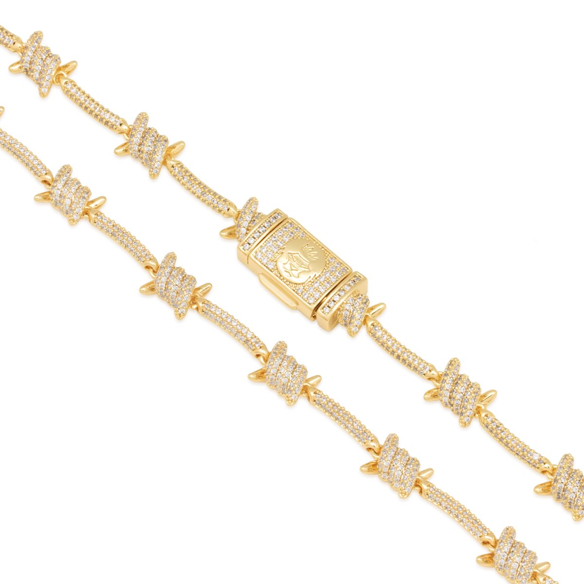10mm Iced Barbed Wire Chain in by King Ice