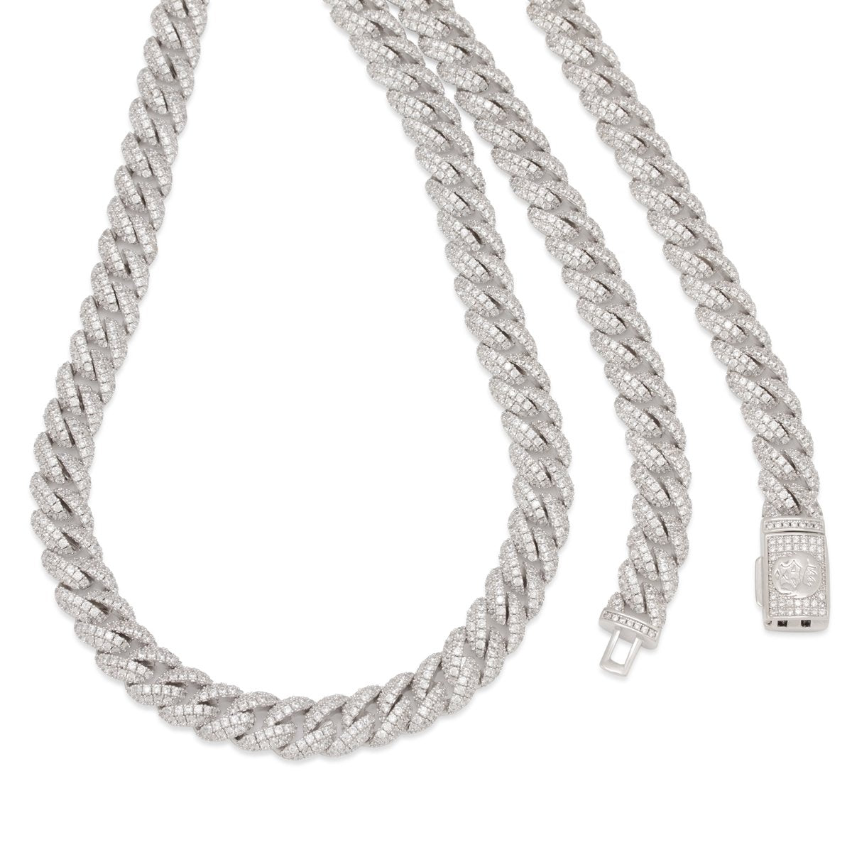 10mm Iced Miami Cuban Link Chain in by King Ice