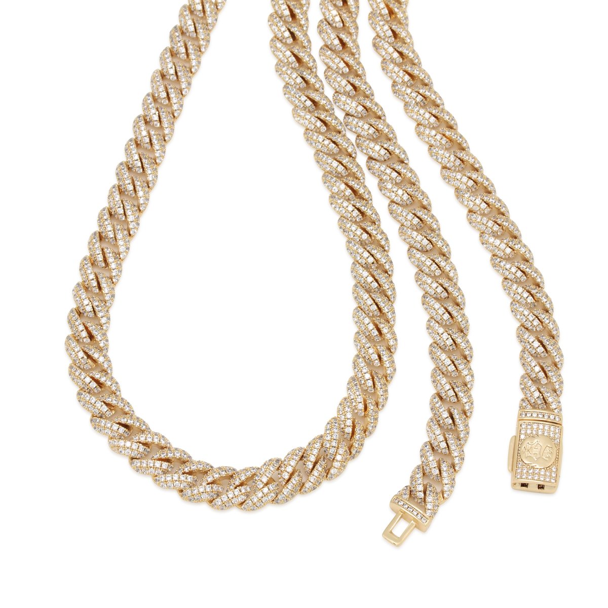 10mm Iced Miami Cuban Link Chain in by King Ice
