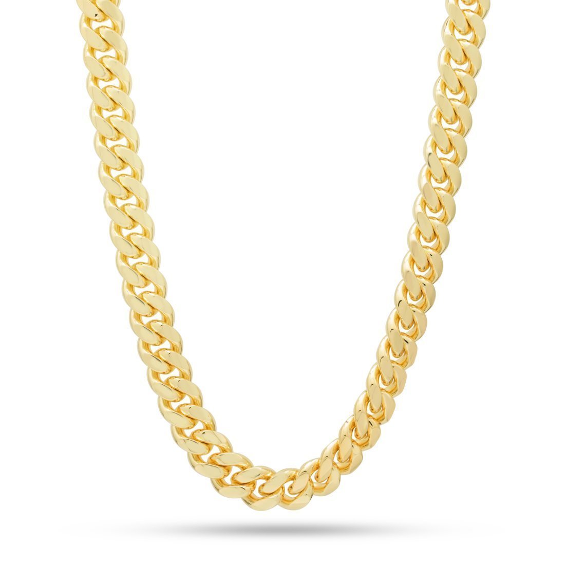 12mm Miami Cuban Link Chain in Gold Plated / 14K Gold / 18" by King Ice