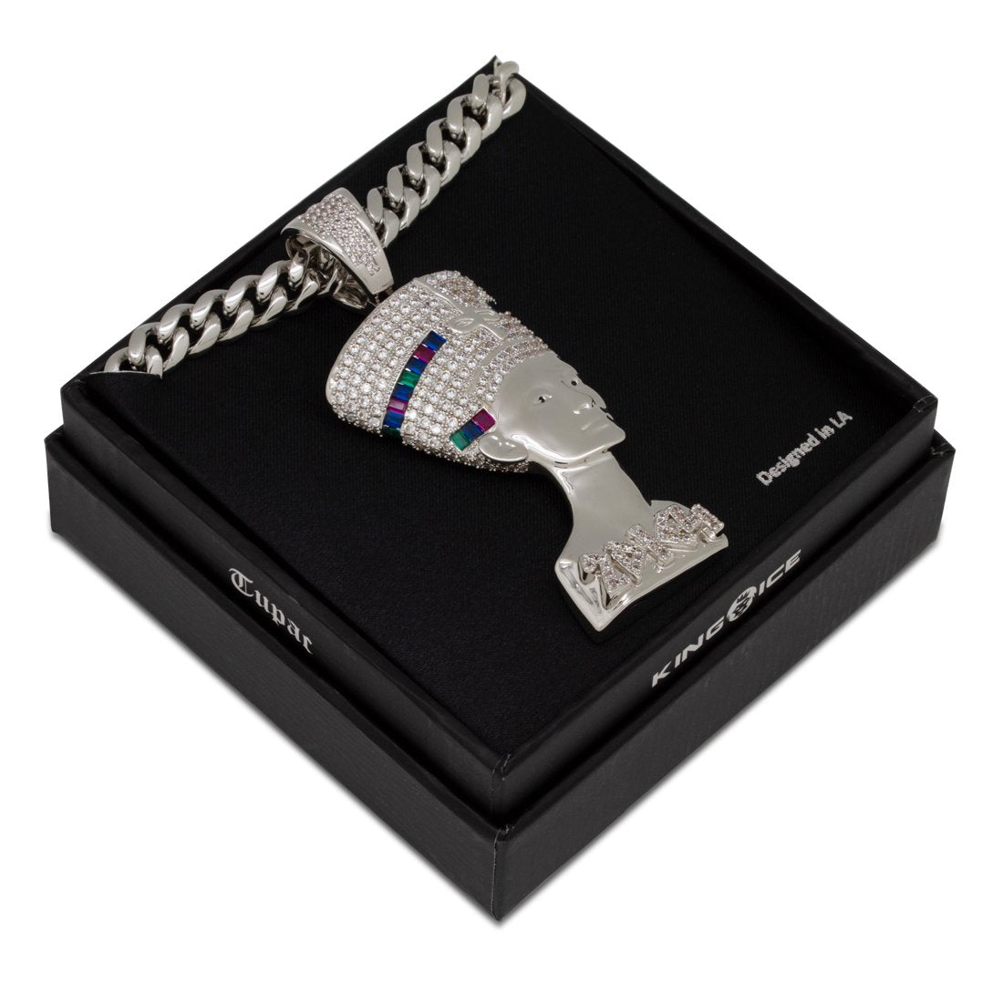 3D Boss Nefertiti Necklace in by King Ice