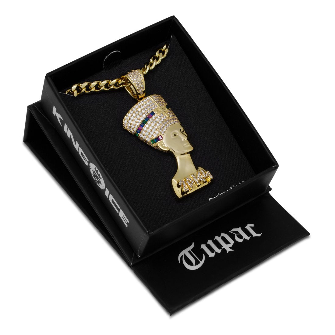 3D Boss Nefertiti Necklace in by King Ice