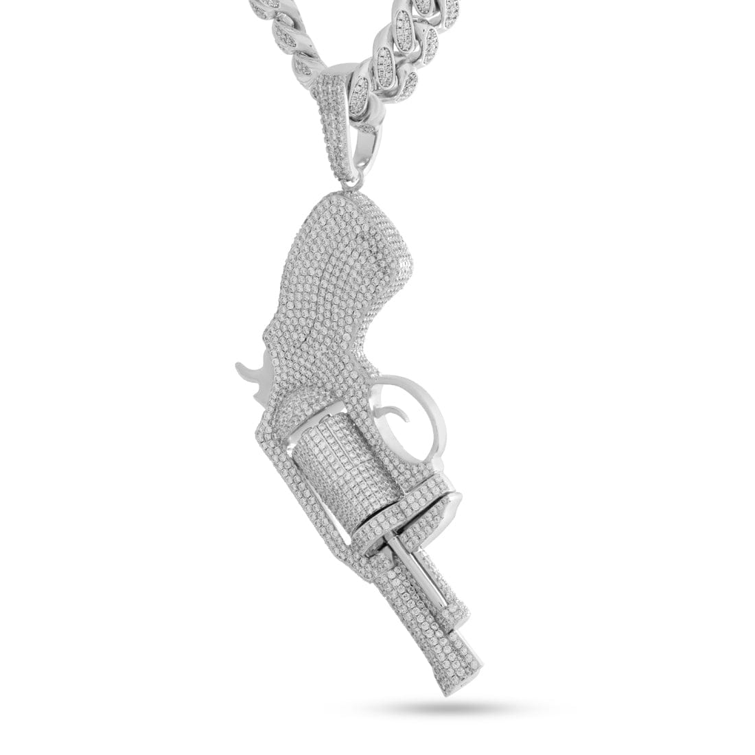 .38 Special Necklace in White Gold / 5.5" by King Ice
