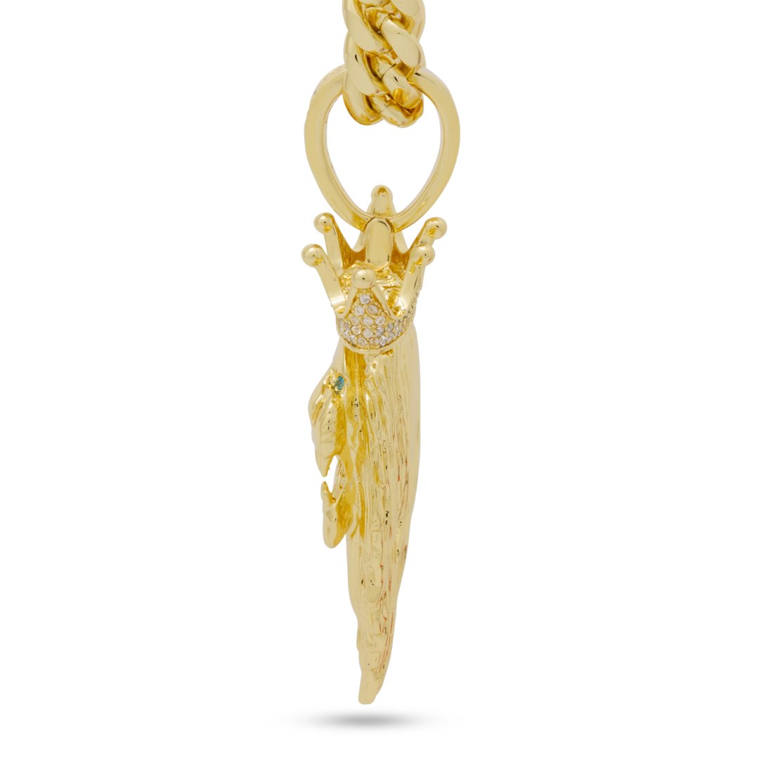 3D Boss Roaring Lion Necklace in by King Ice
