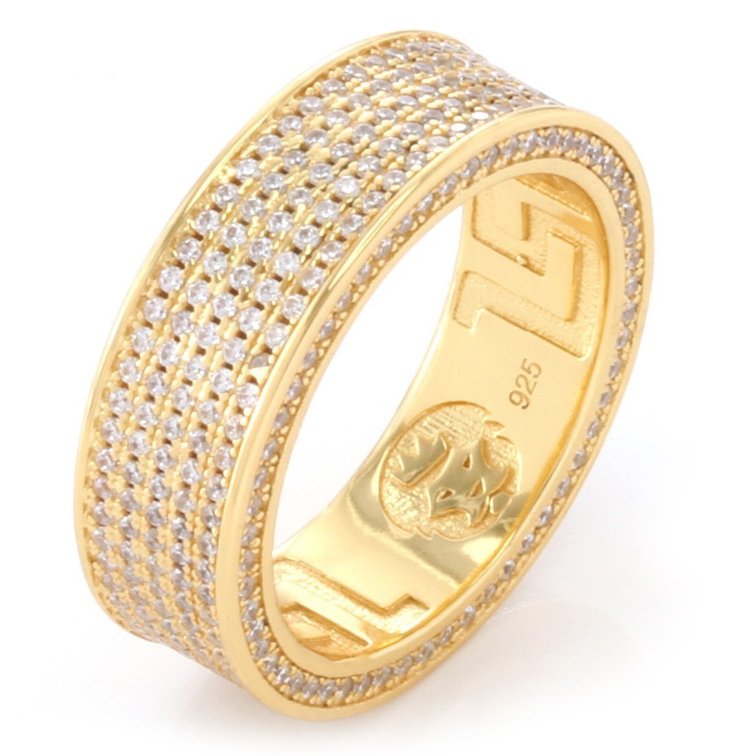 5-Row Infinity Ring in Sterling Silver / 14K Vermeil / 7 by King Ice