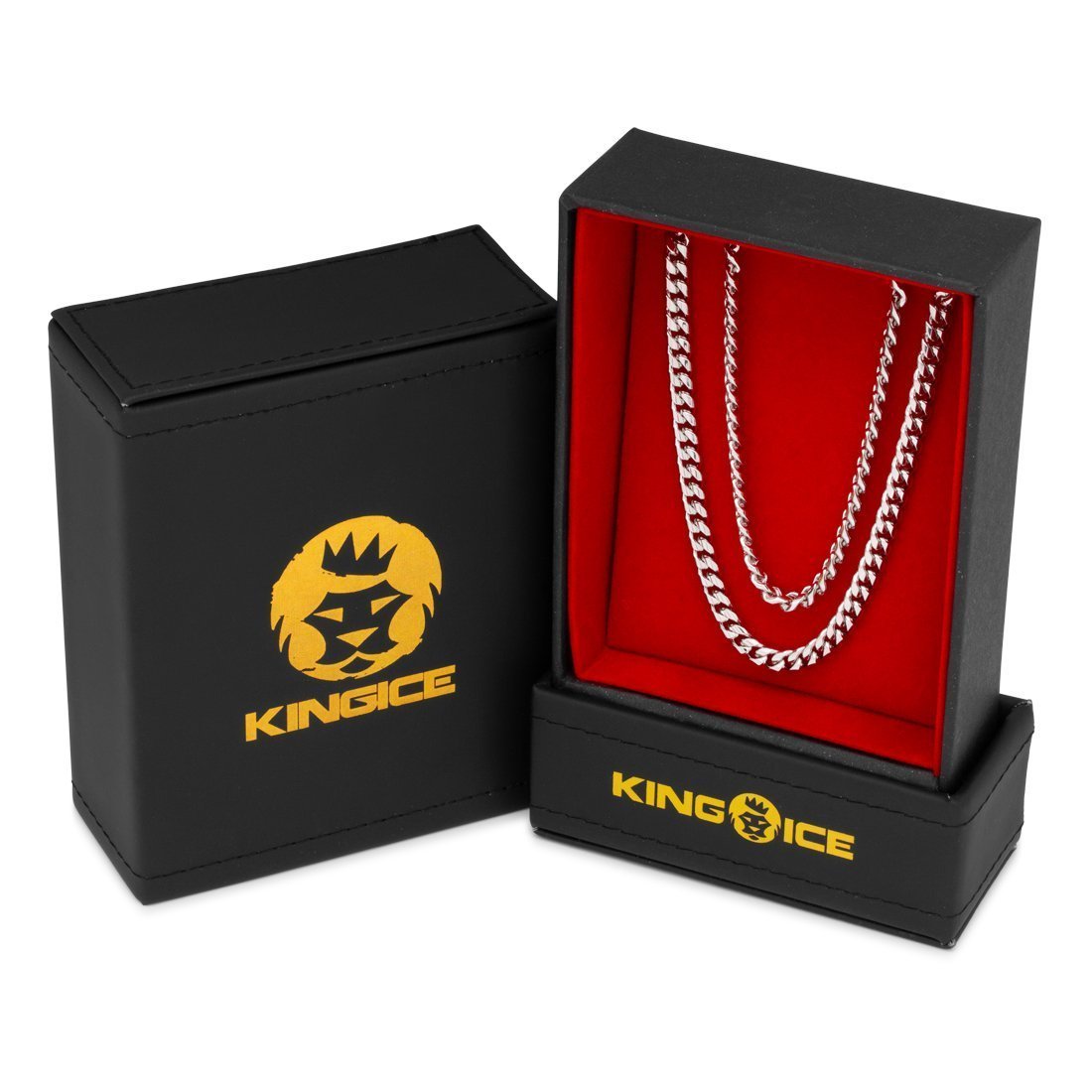 5mm Miami Cuban Link Chain Choker Set in by King Ice