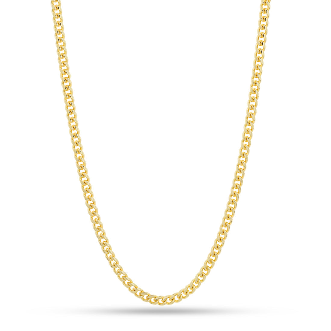5mm Miami Cuban Link Chain in Gold Plated / 14K Gold / 18" by King Ice