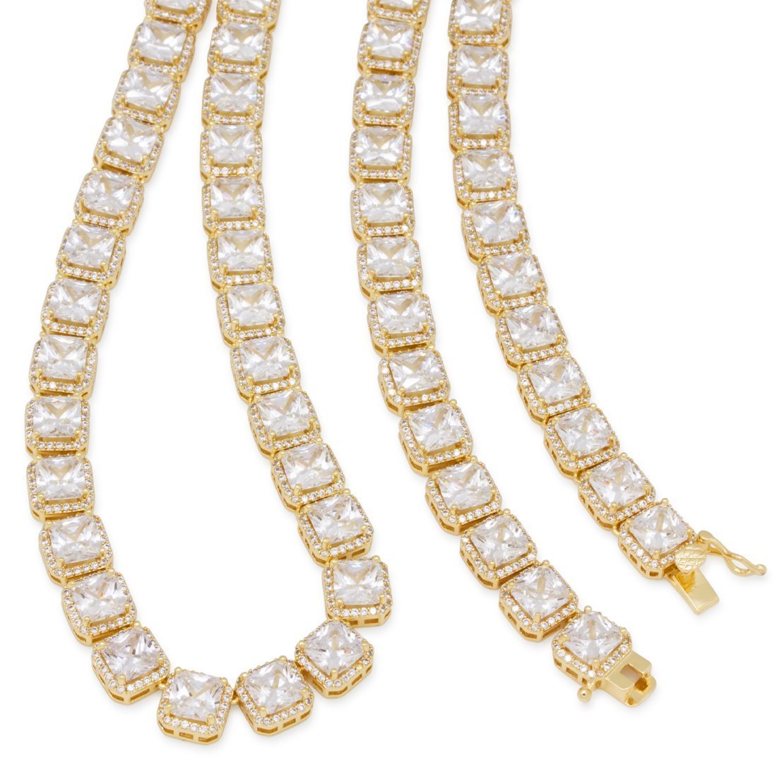5mm Princess-Cut Tennis Chain in by King Ice