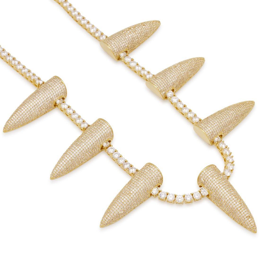 5mm Wakanda Inspired Chain in Gold Plated / 14K Gold / 20" by King Ice