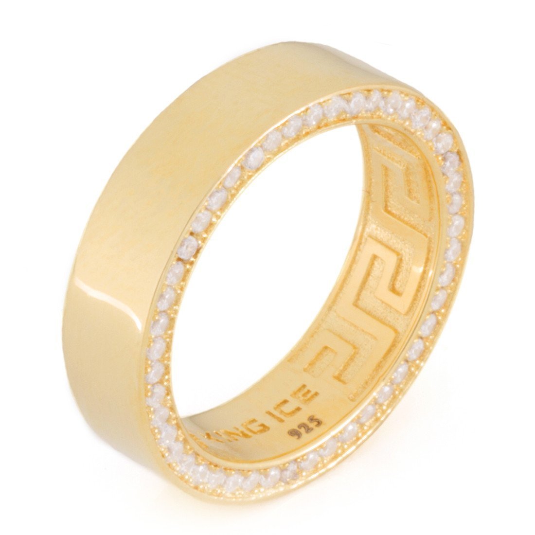 6mm Wedding Ring in Sterling Silver / 14K Vermeil / 7 by King Ice