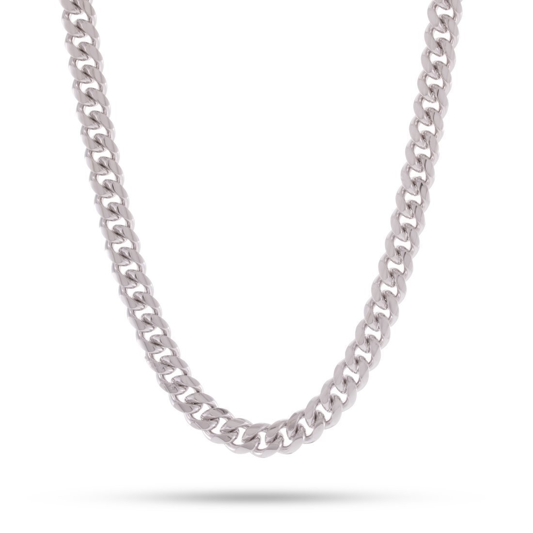 8mm Miami Cuban Link Chain in Gold Plated / White Gold / 18" by King Ice