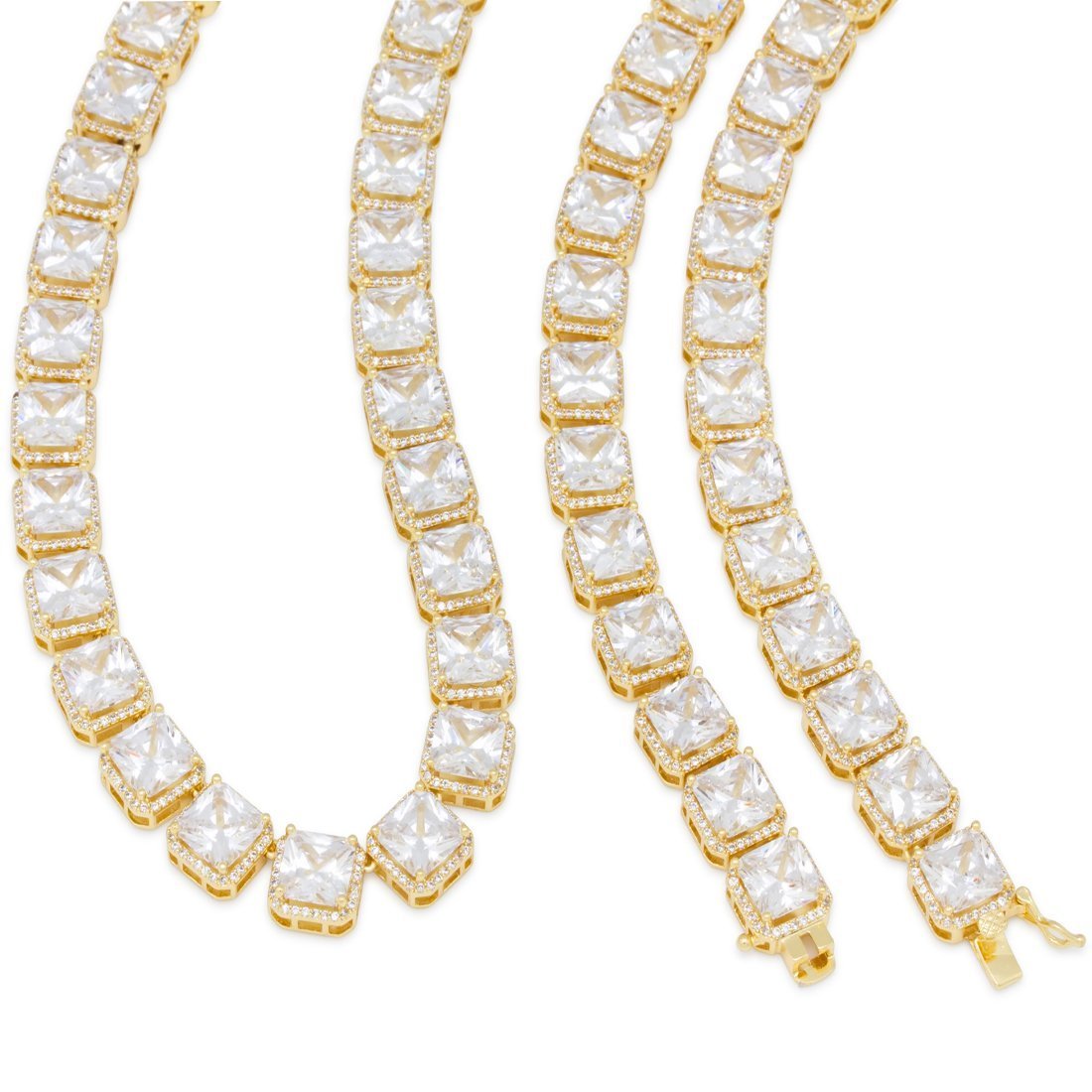 8mm Princess-Cut Tennis Chain in by King Ice