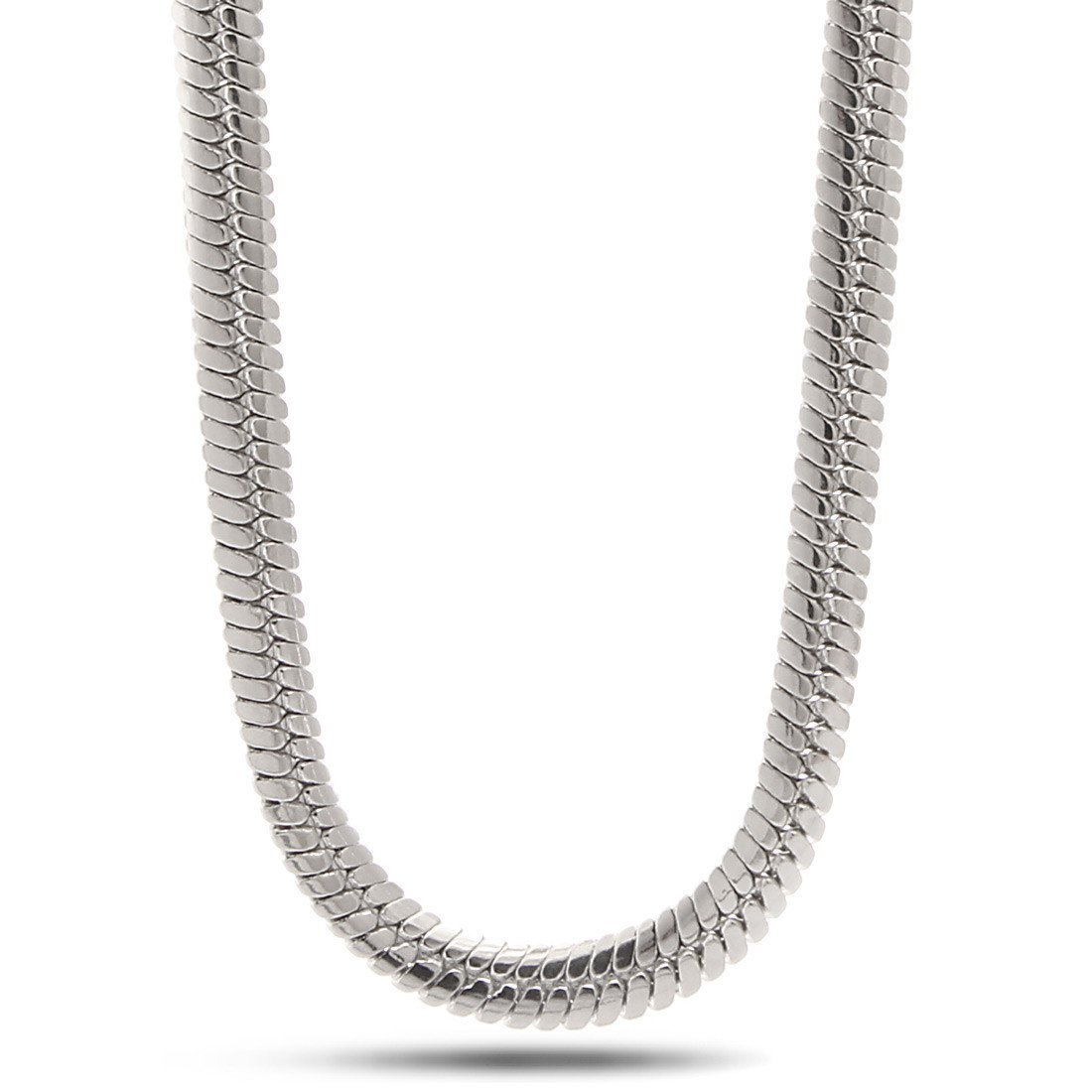 8mm Thick Herringbone Chain in Gold Plated / White Gold / 18" by King Ice