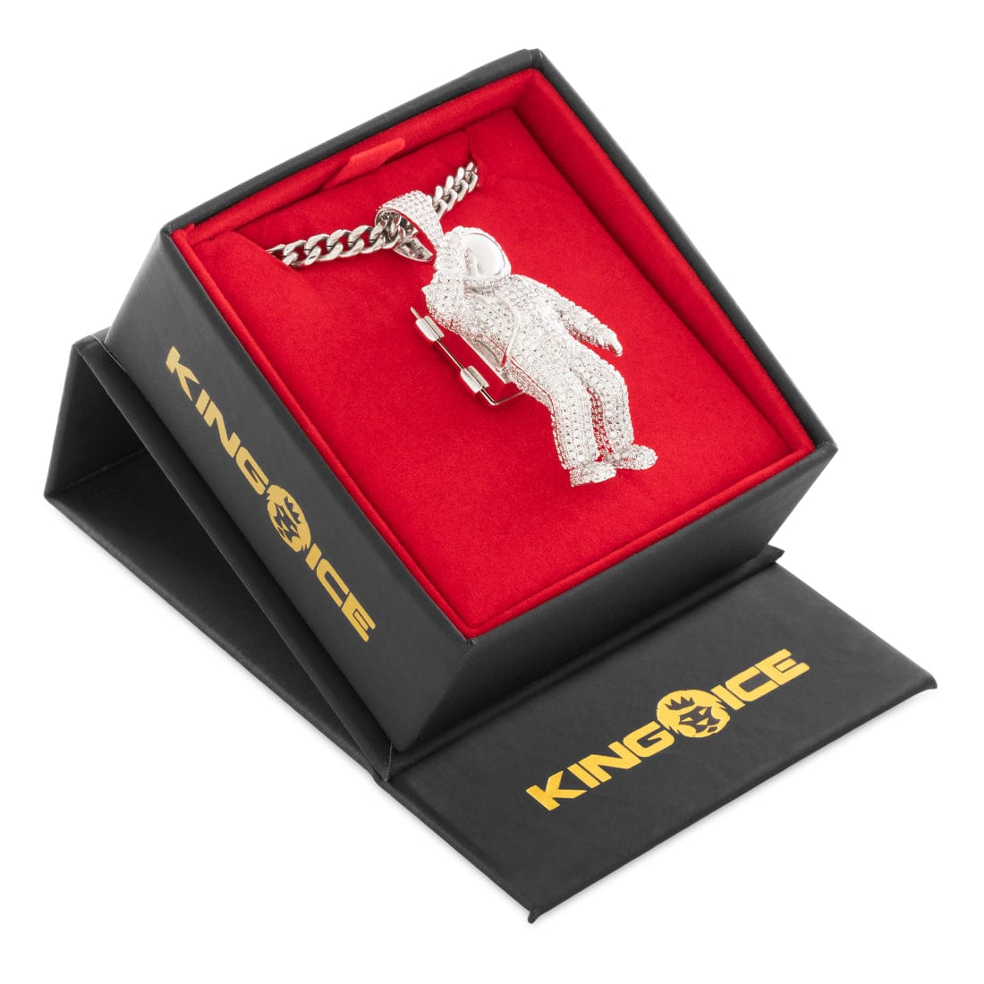 Astronaut Necklace in by King Ice