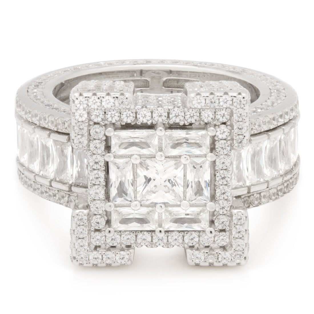Baguette-Cut Platform Ring in by King Ice