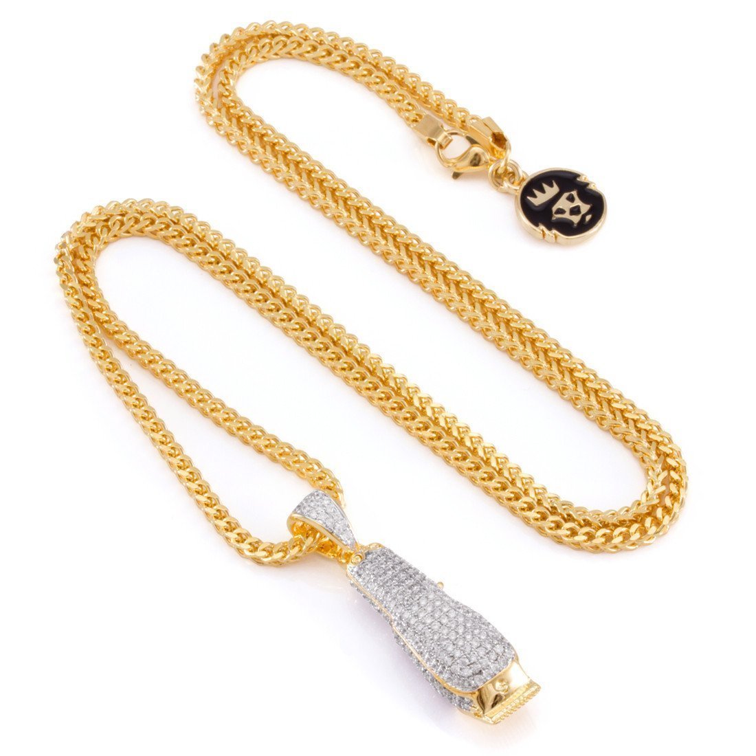 Barber Shop Clippers Necklace in by King Ice