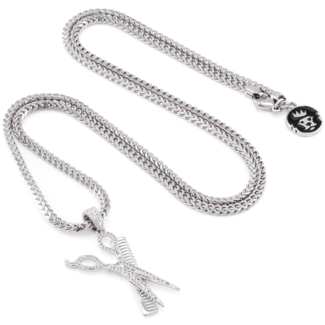 Comb and Scissors Necklace in by King Ice