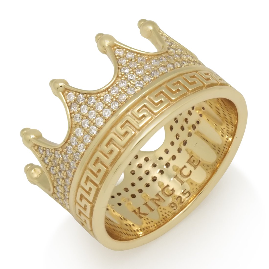 Crown Ring in Sterling Silver / 14K Vermeil / 7 by King Ice