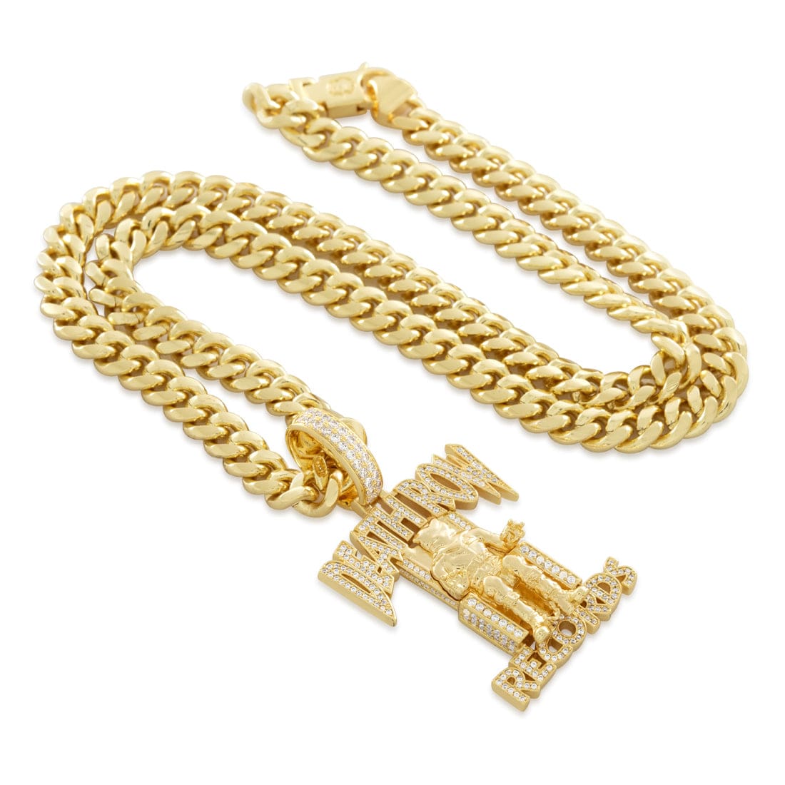 Death Row Records x King Ice - Iced Logo Necklace  in  by King Ice