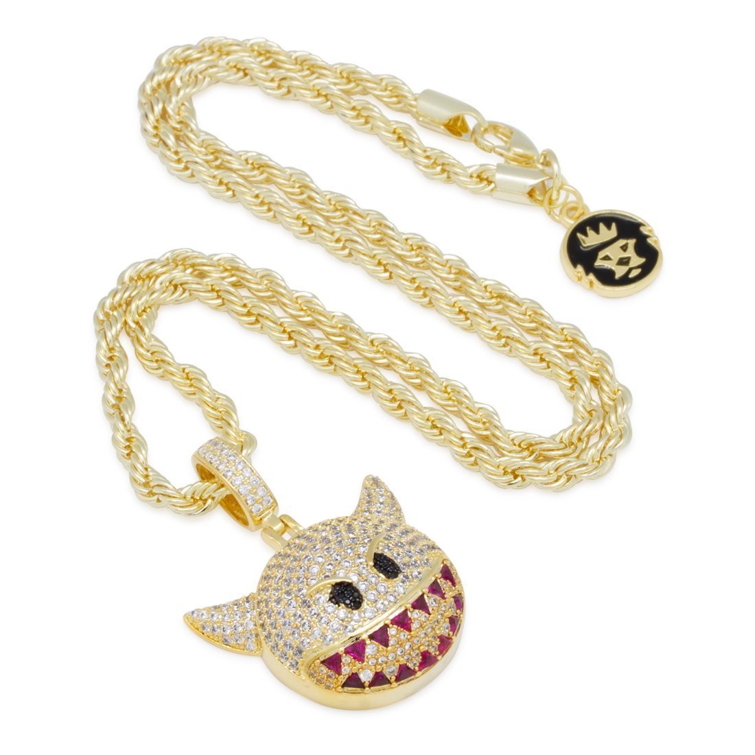 Devil Emoji Necklace in by King Ice