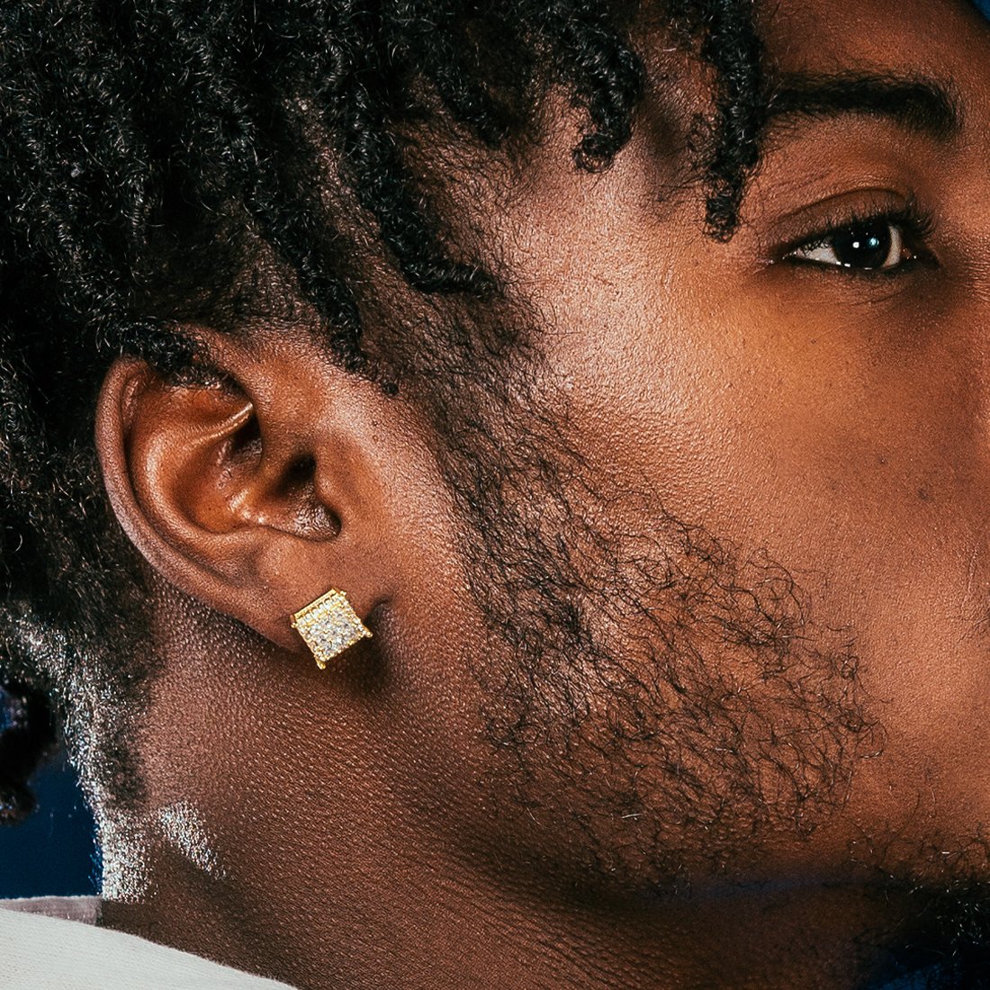 Double-Row Stud Earrings in by King Ice