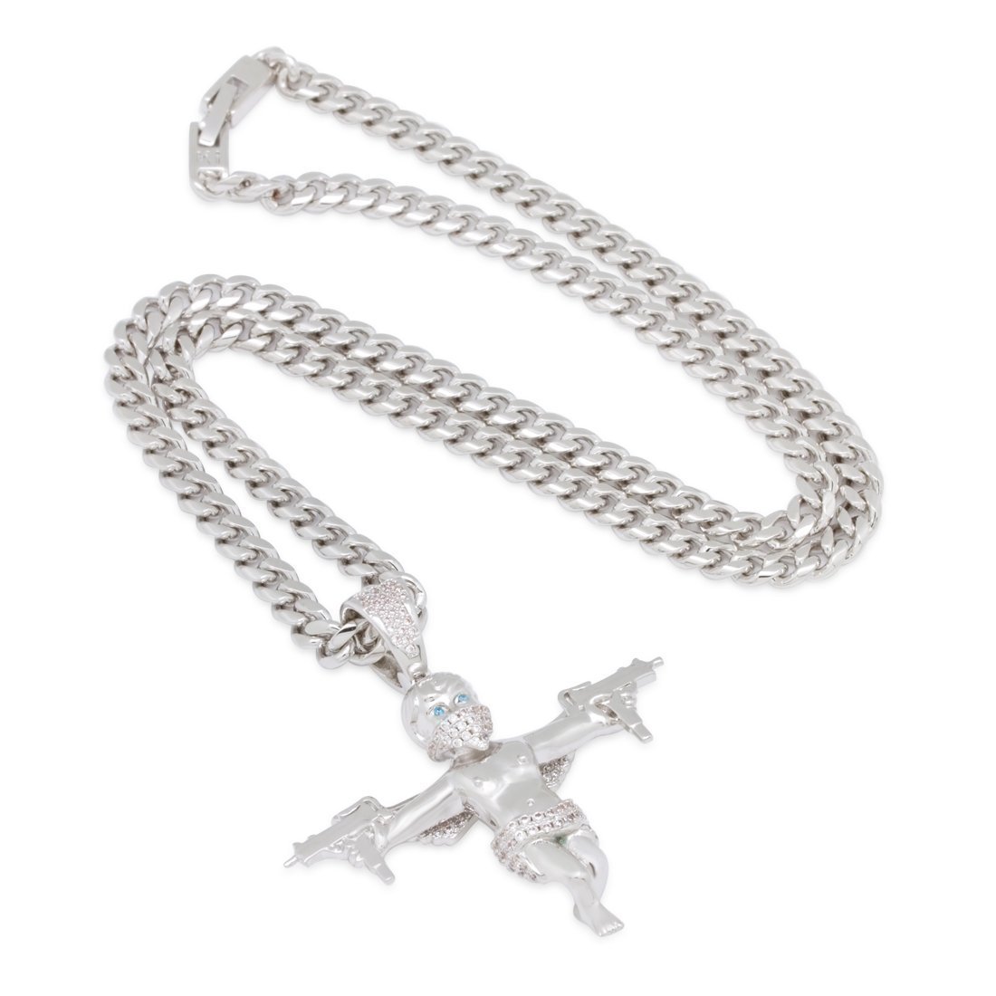 Dual Uzi Angel Necklace in by King Ice