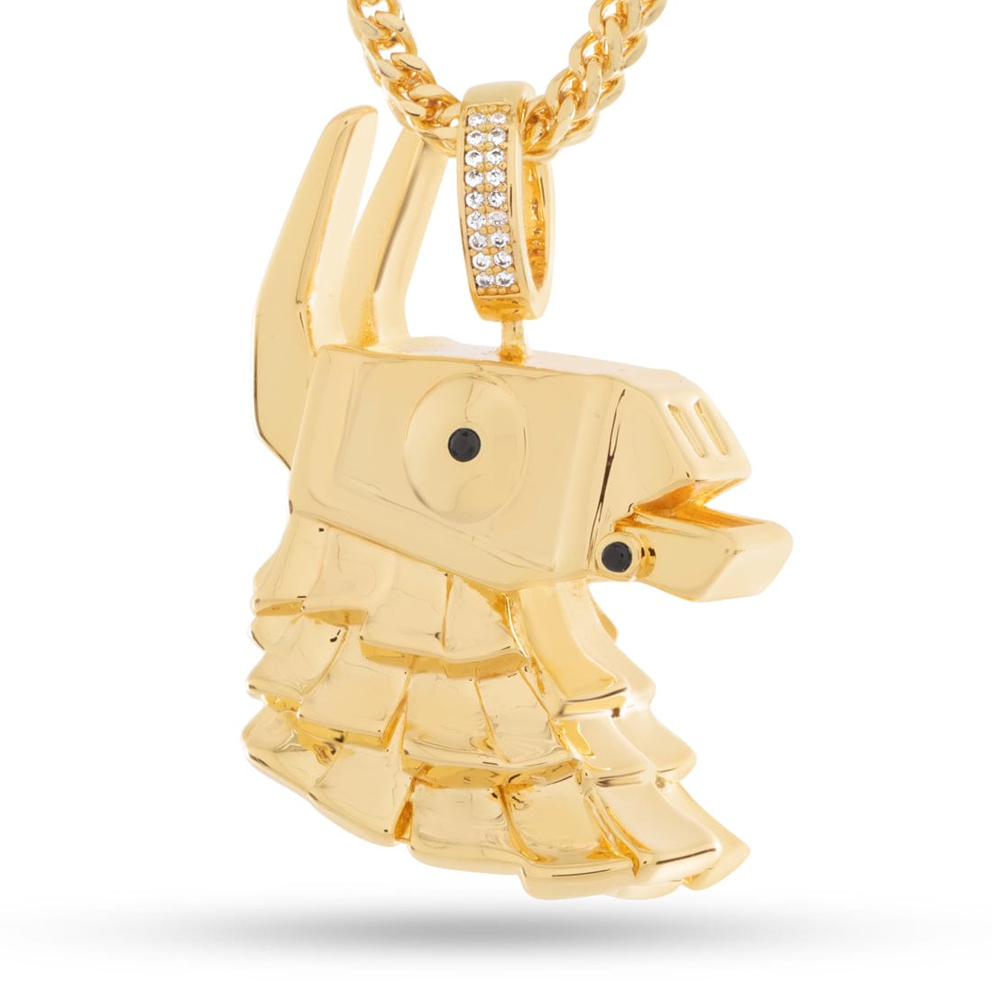 Fortnite x King Ice - Mythic Prized Lama Necklace in 14K Gold / 1.6" by King Ice