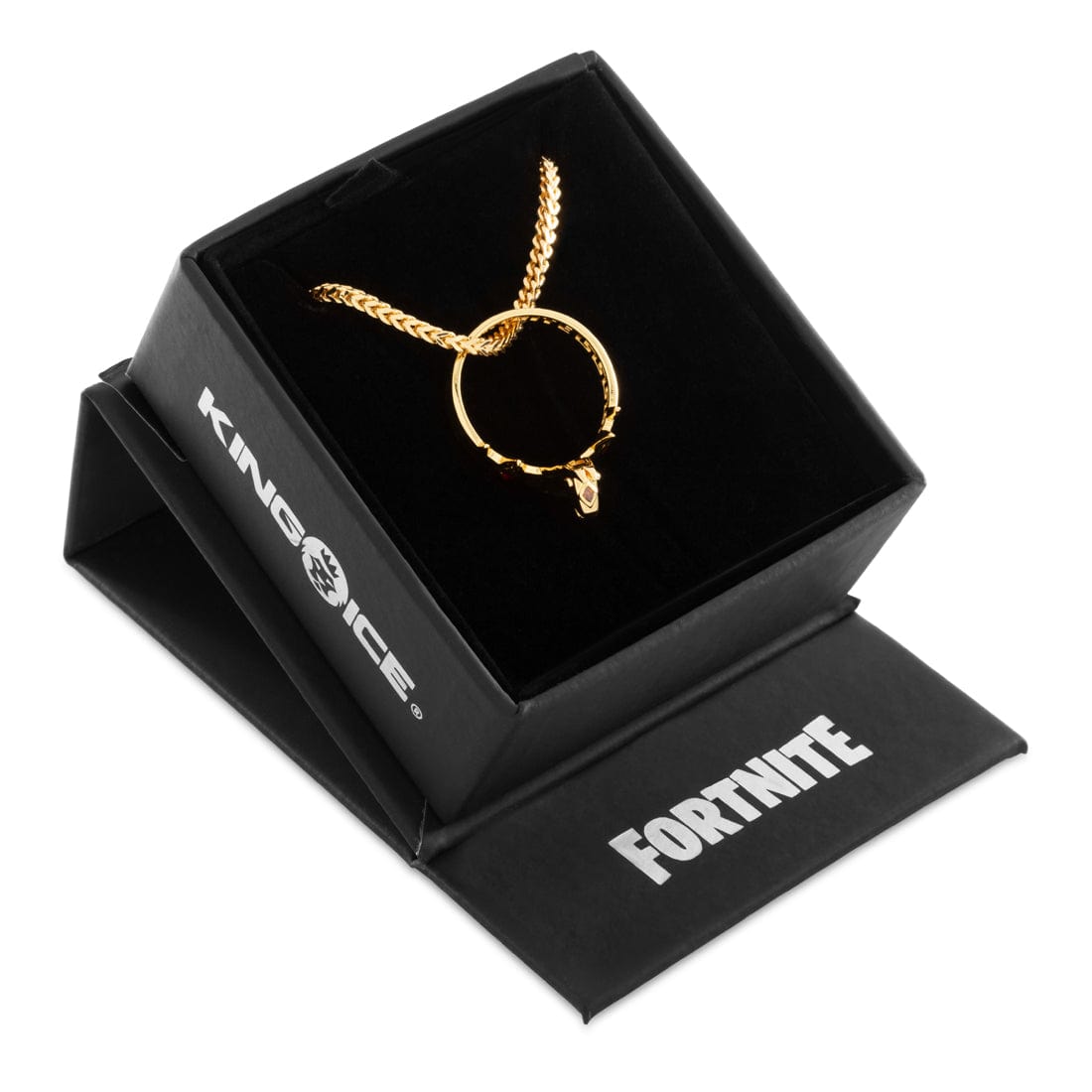 Fortnite x King Ice - Victory Crown Necklace in 14K Gold / 1.5" by King Ice