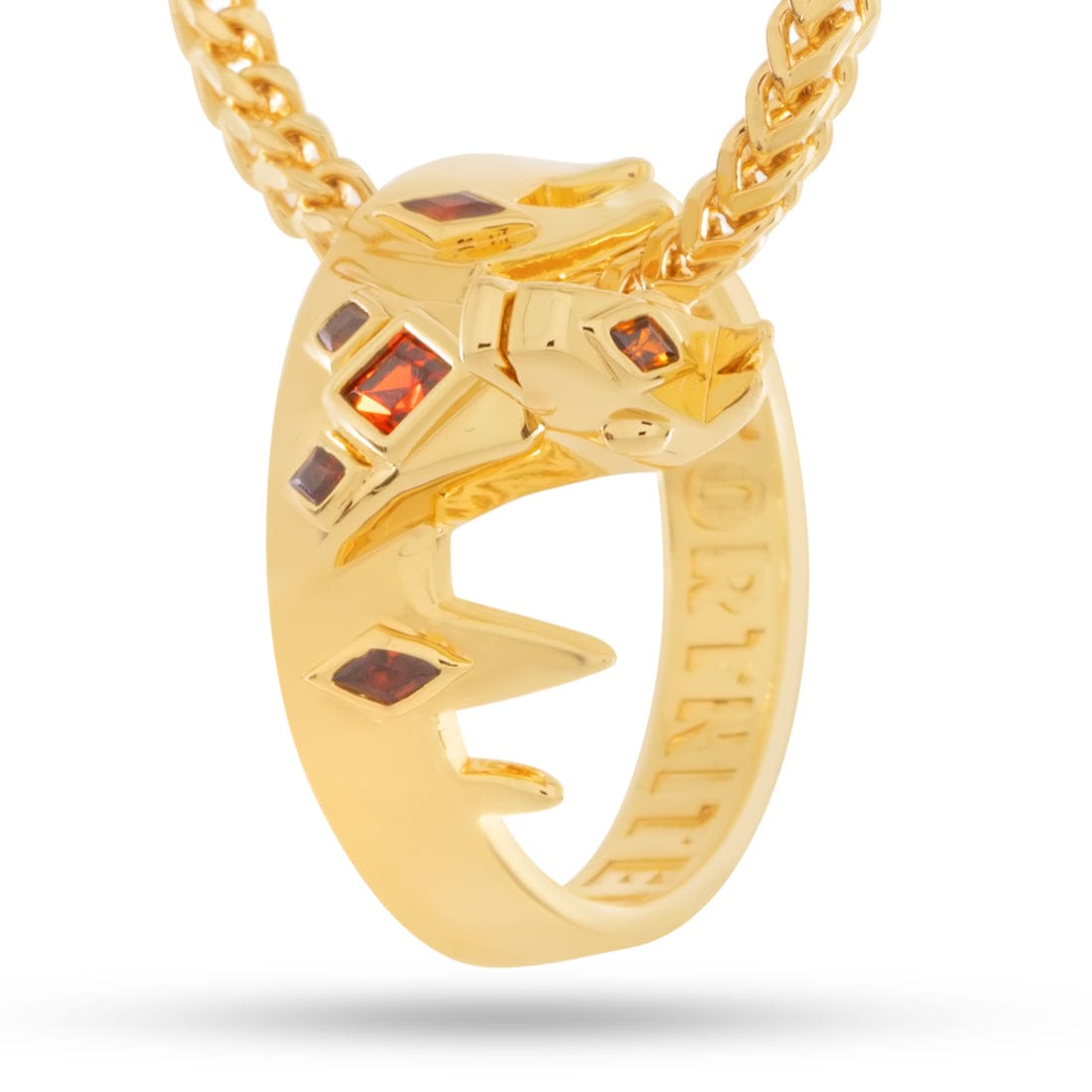 Fortnite x King Ice - Victory Crown Necklace in 14K Gold / 1.5" by King Ice
