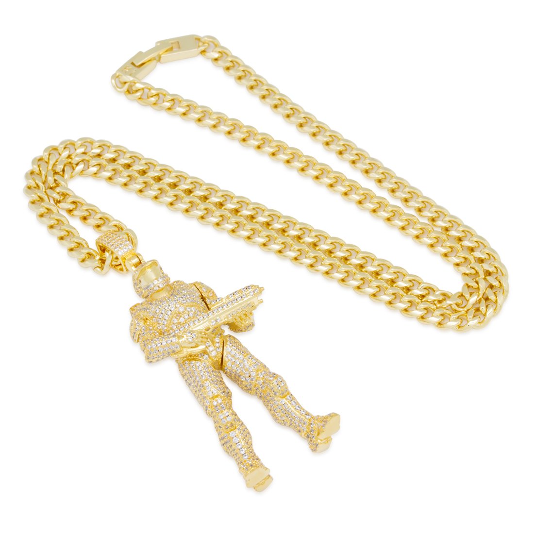 Halo x King Ice - Master Chief Necklace in by King Ice