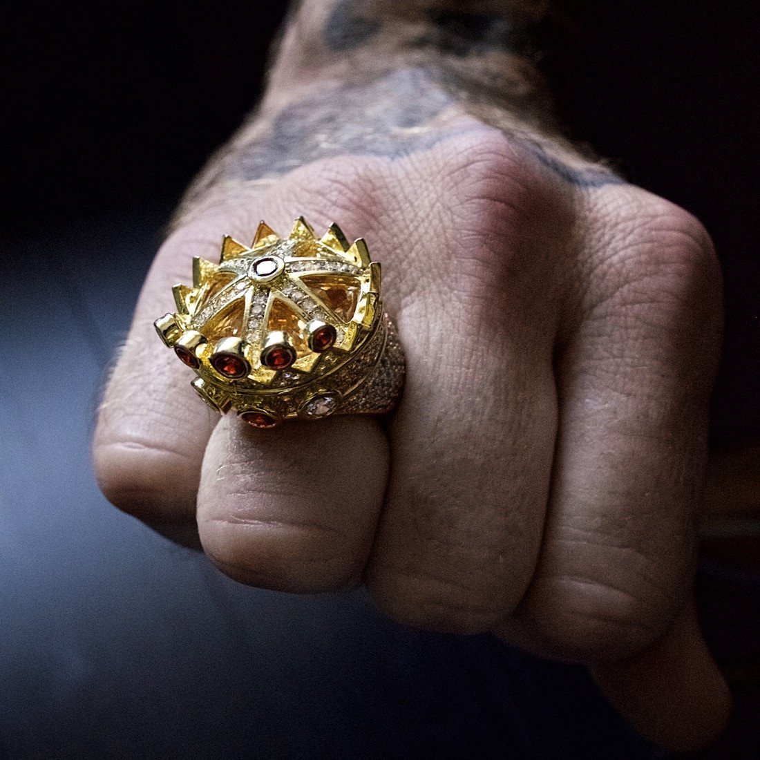 Iced Crown Ring in by King Ice