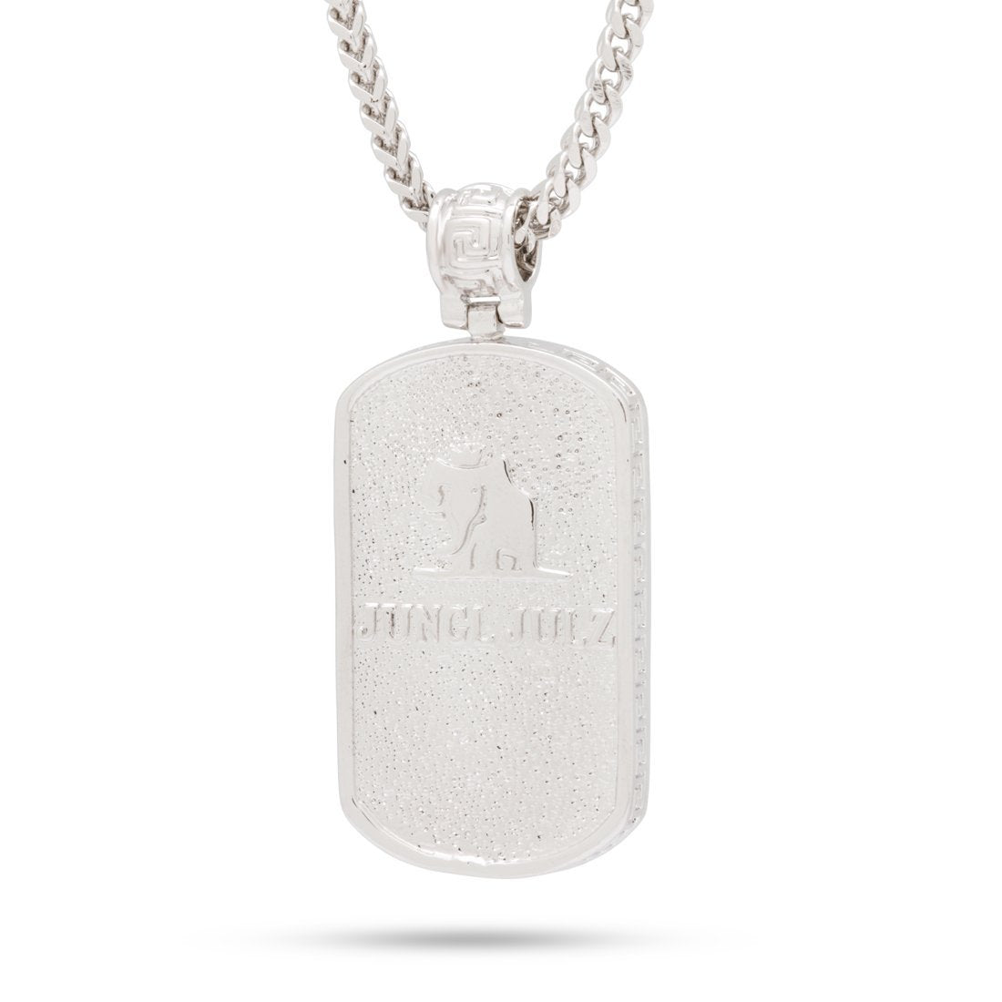 Iced Dog Tag Necklace in by King Ice