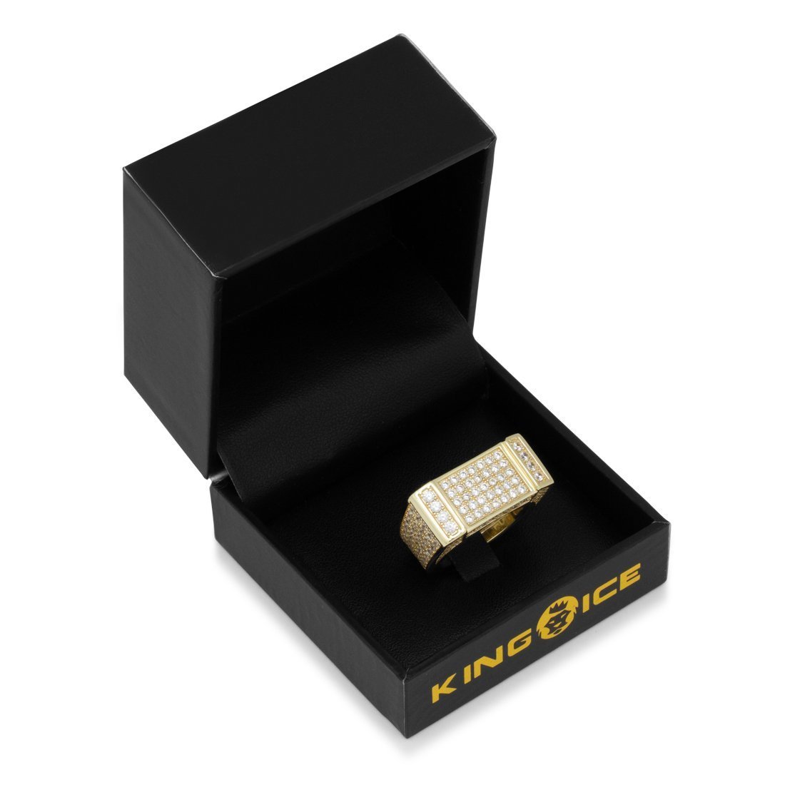 Iced Rectangle Ring in by King Ice