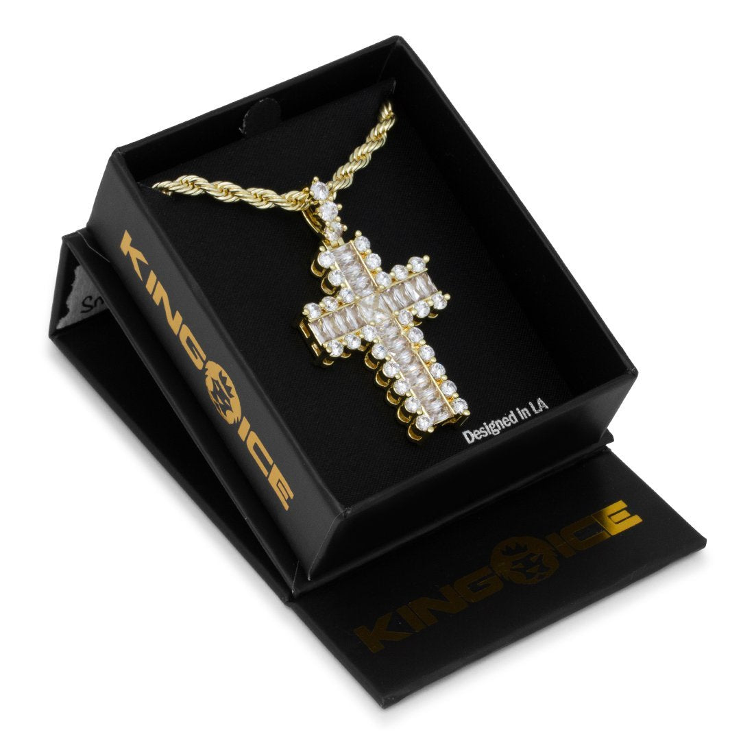 Icy Cross Necklace in by King Ice