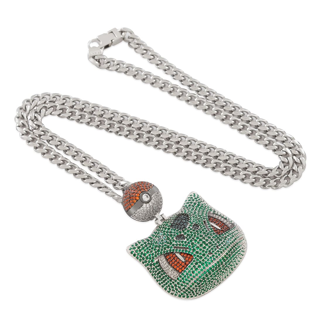 King Ice | Pokémon - Bulbasaur Necklace in 14K Gold / 2" by King Ice