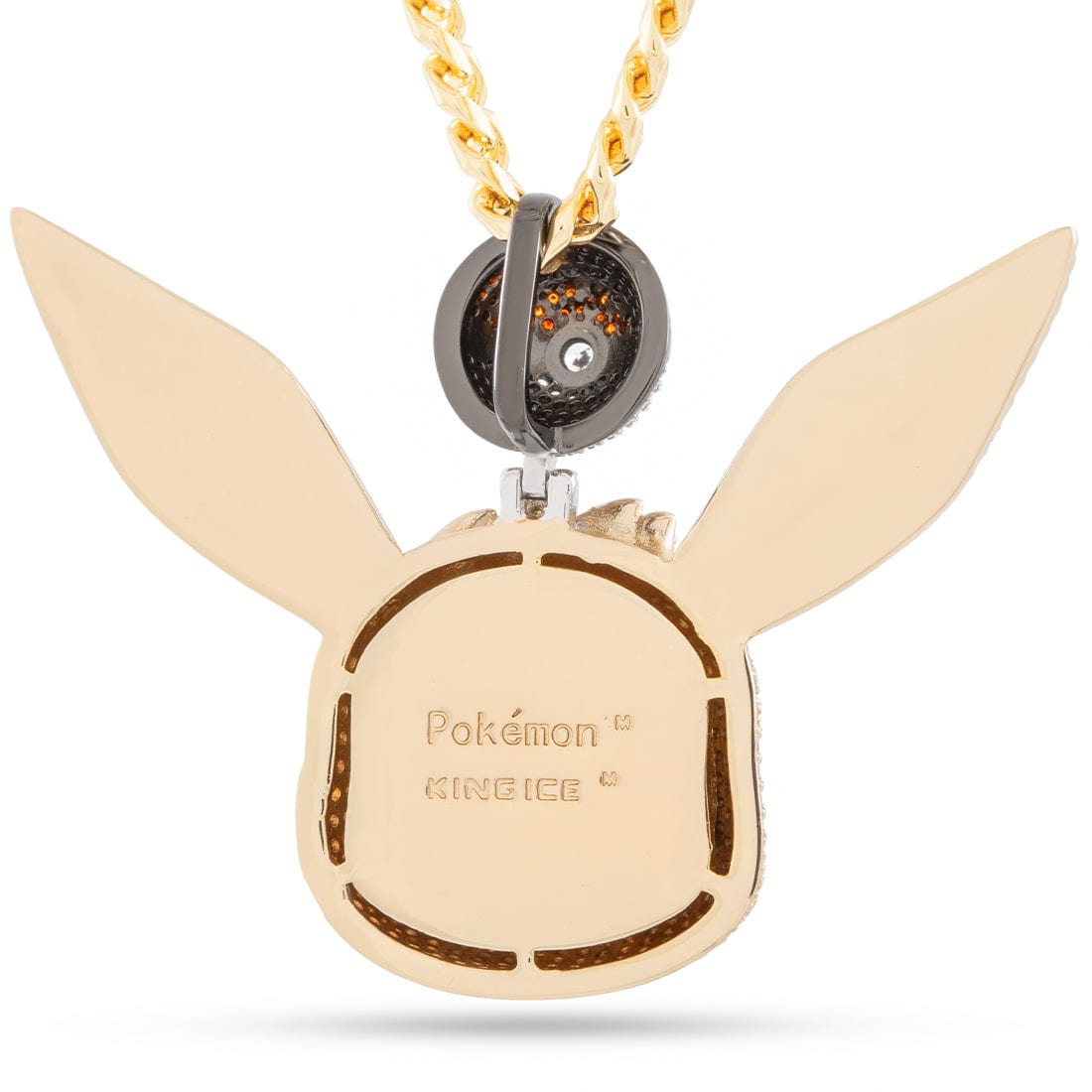 King Ice | Pokémon - Eevee Necklace in 14K Gold / 1.9" by King Ice