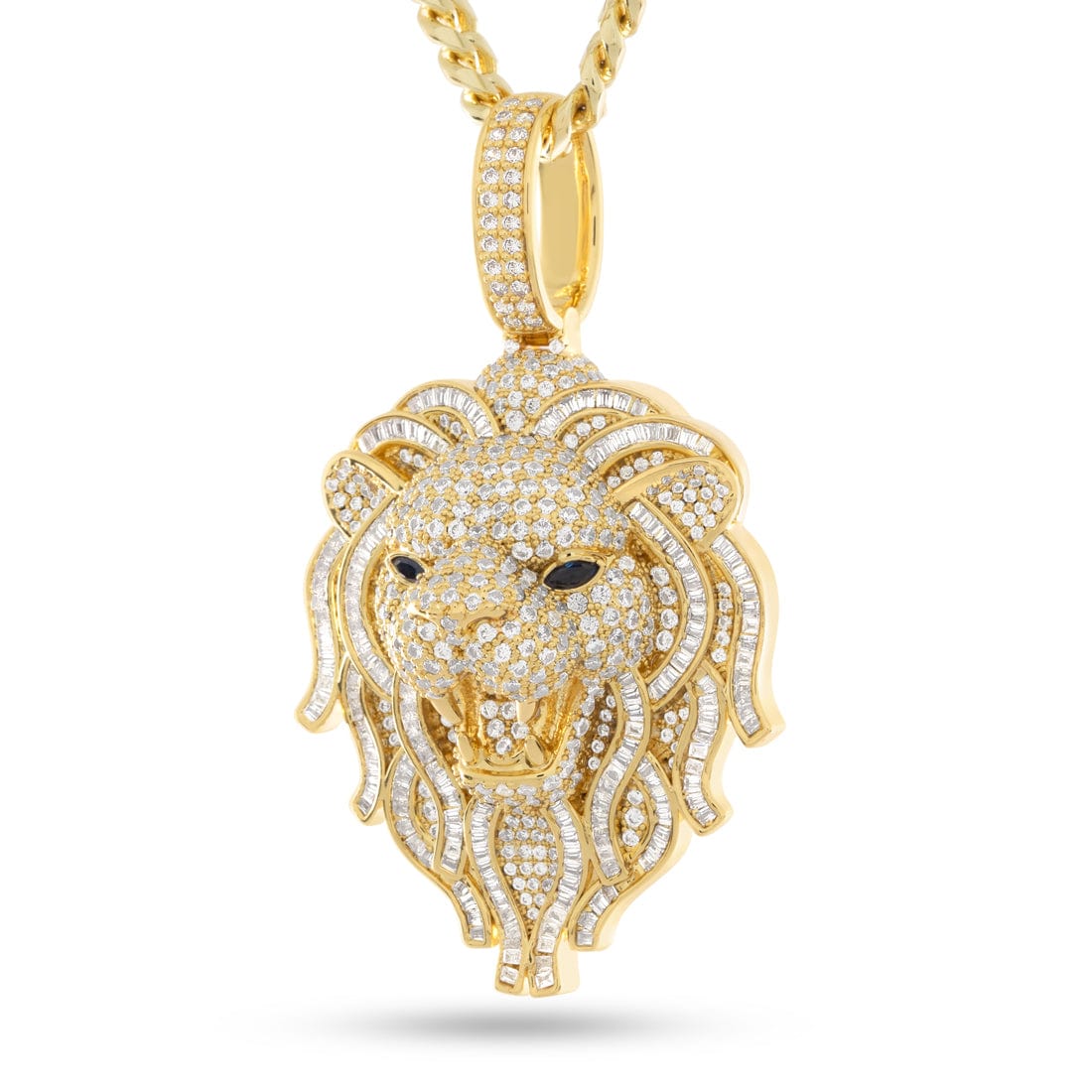 Lion Necklace  in  14K Gold by King Ice