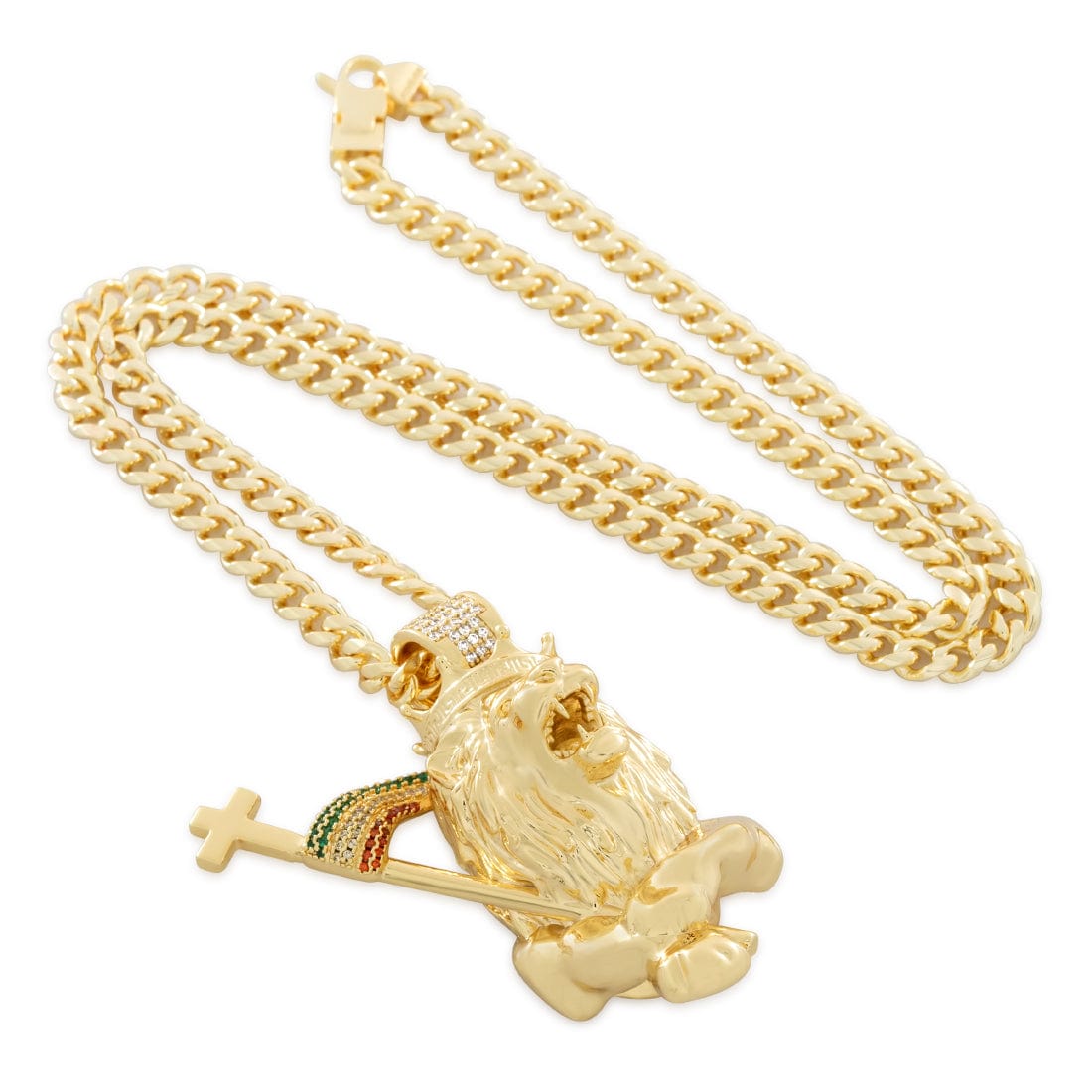 Lion of Judah Necklace in by King Ice