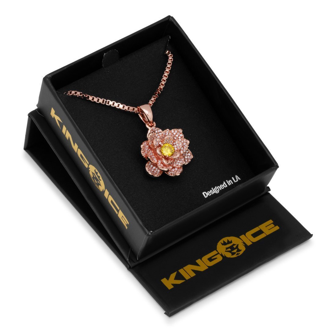Lotus of Rebirth Necklace in by King Ice