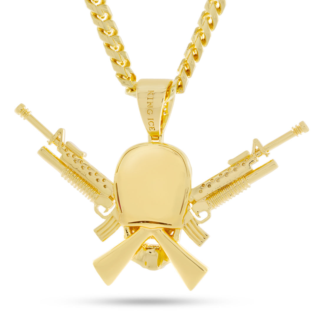 M16 Jolly Roger Necklace in by King Ice