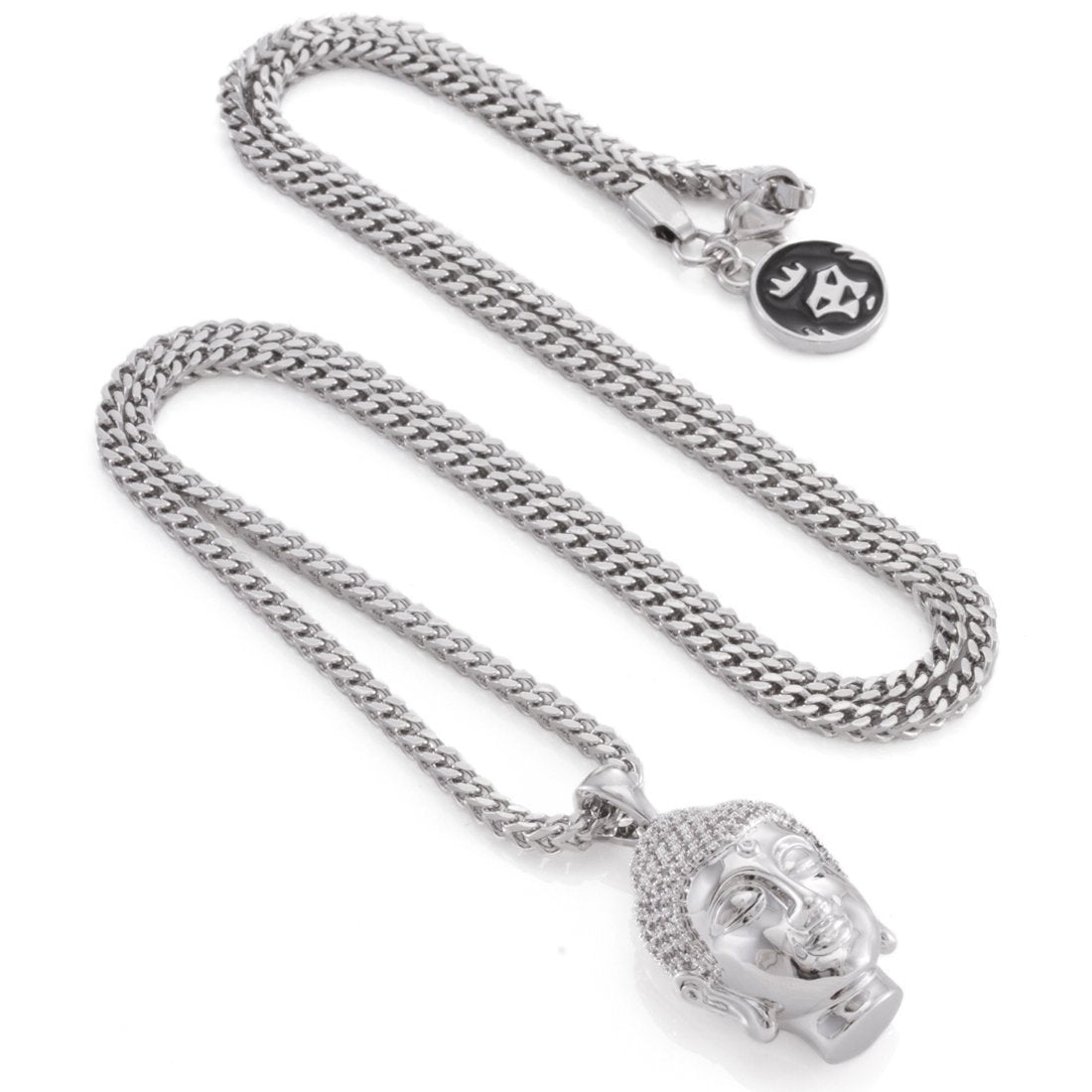 Mini Polished Buddha Necklace in by King Ice
