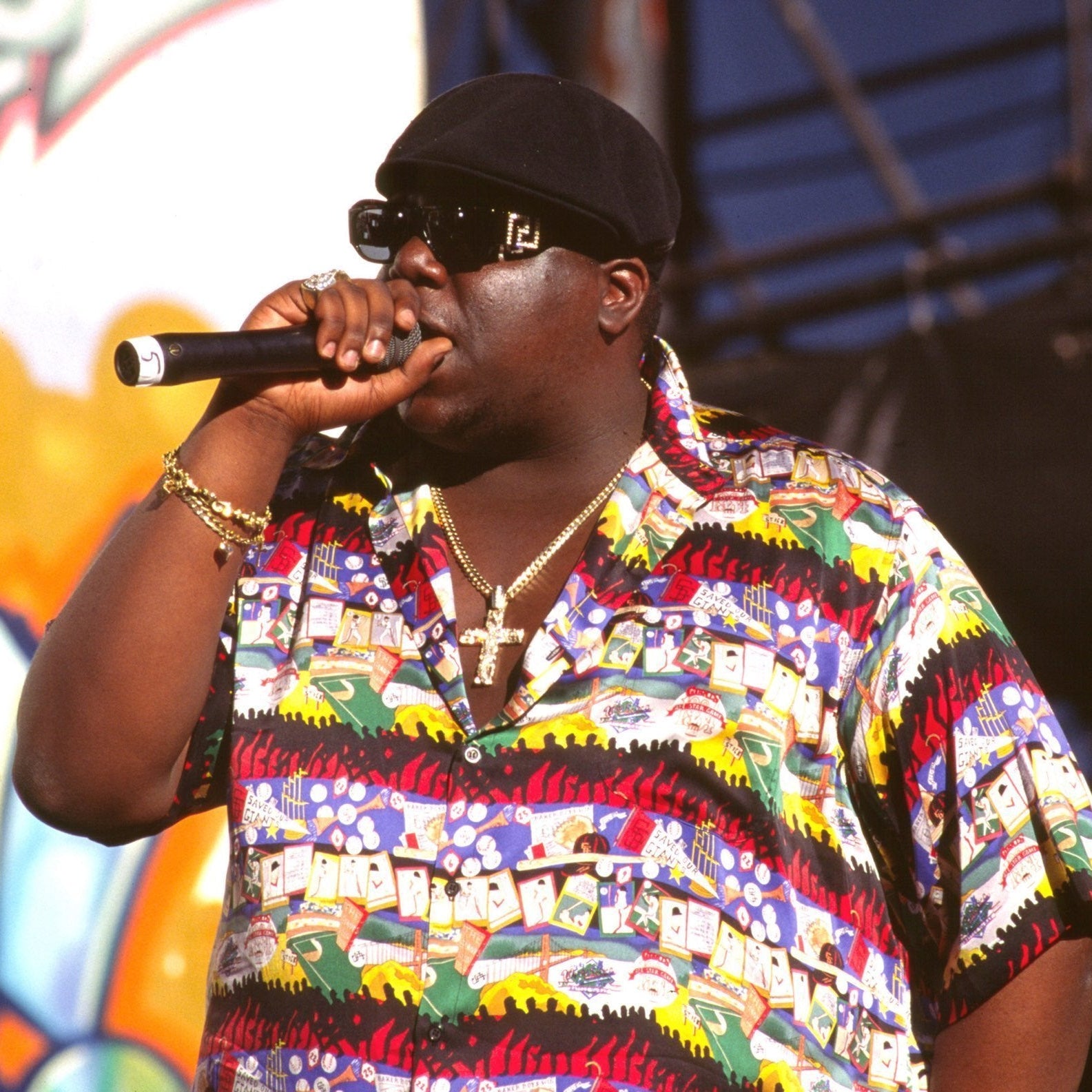 Notorious B.I.G. x King Ice - Biggie Crucifix Necklace  in  by King Ice