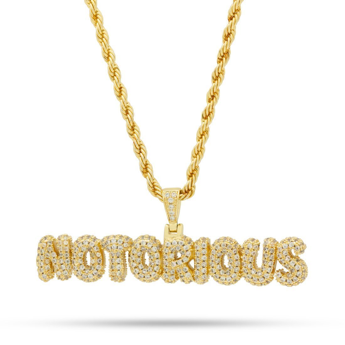 Notorious B.I.G. x King Ice - Notorious Necklace in 14K Gold / 0.7" by King Ice