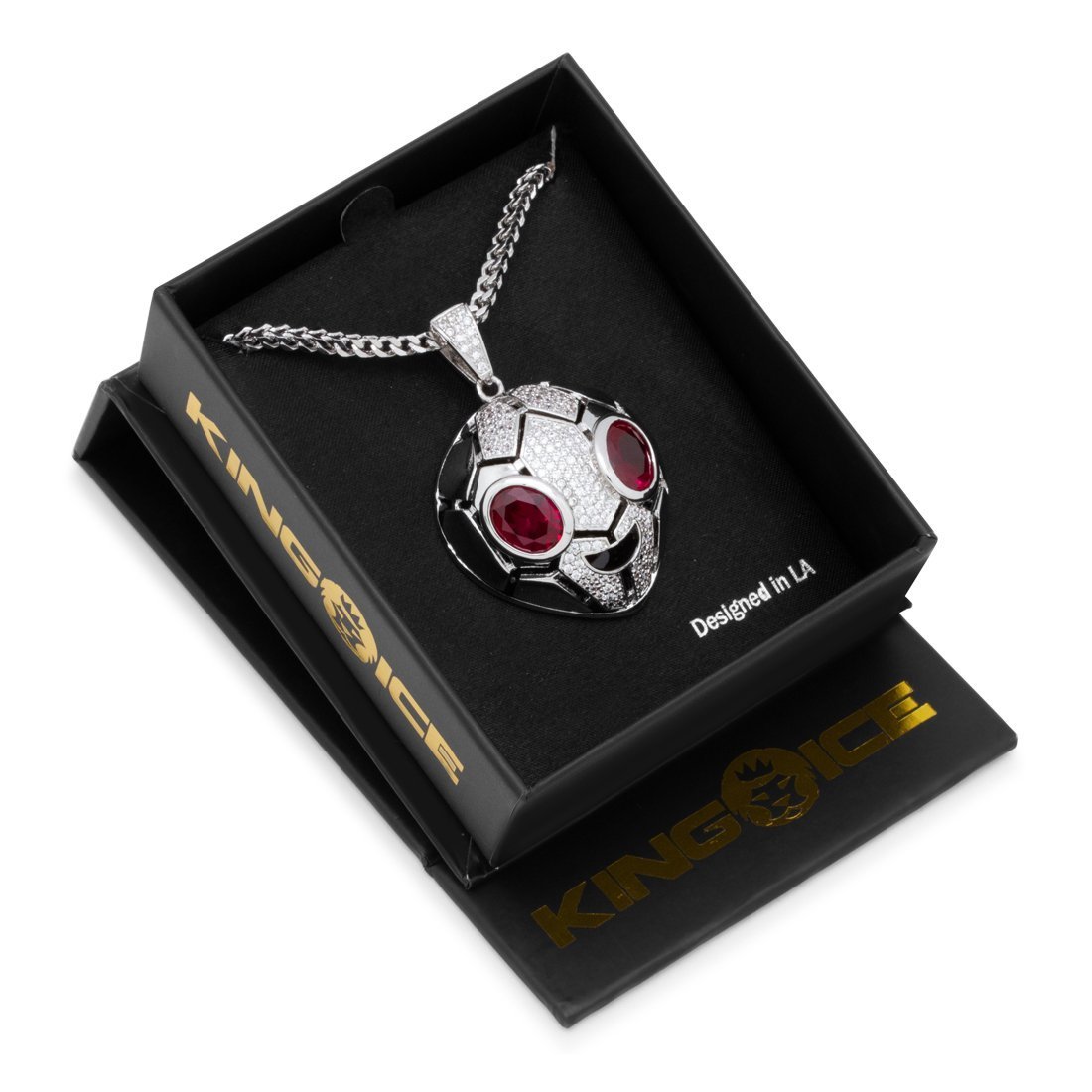 Serpent Alien Emoji Necklace in by King Ice