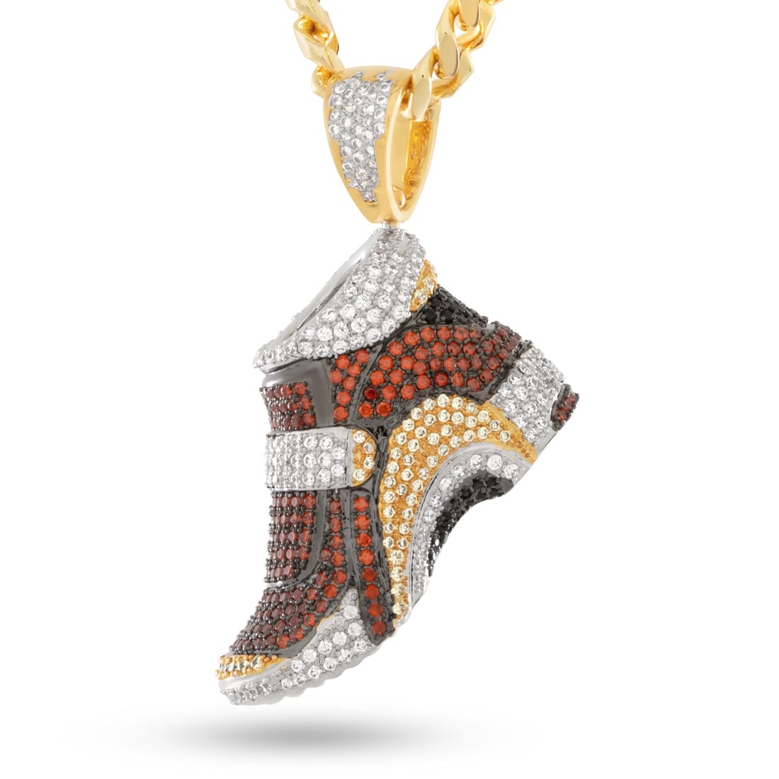 Sonic the Hedgehog x King Ice - Grind Shoe Necklace in 14K/White Gold / 2" by King Ice