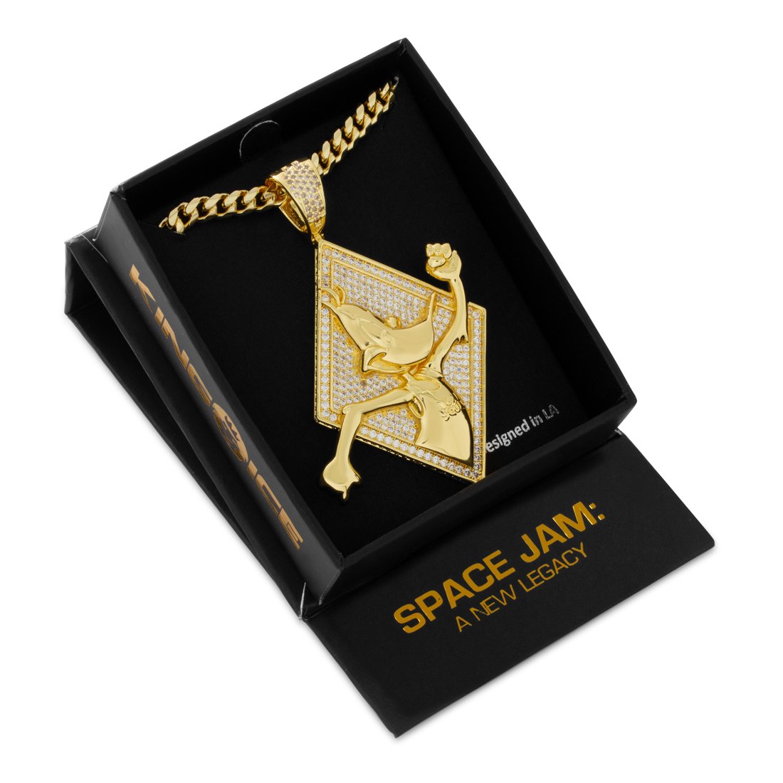Space Jam x King Ice - Daffy Duck Necklace in by King Ice