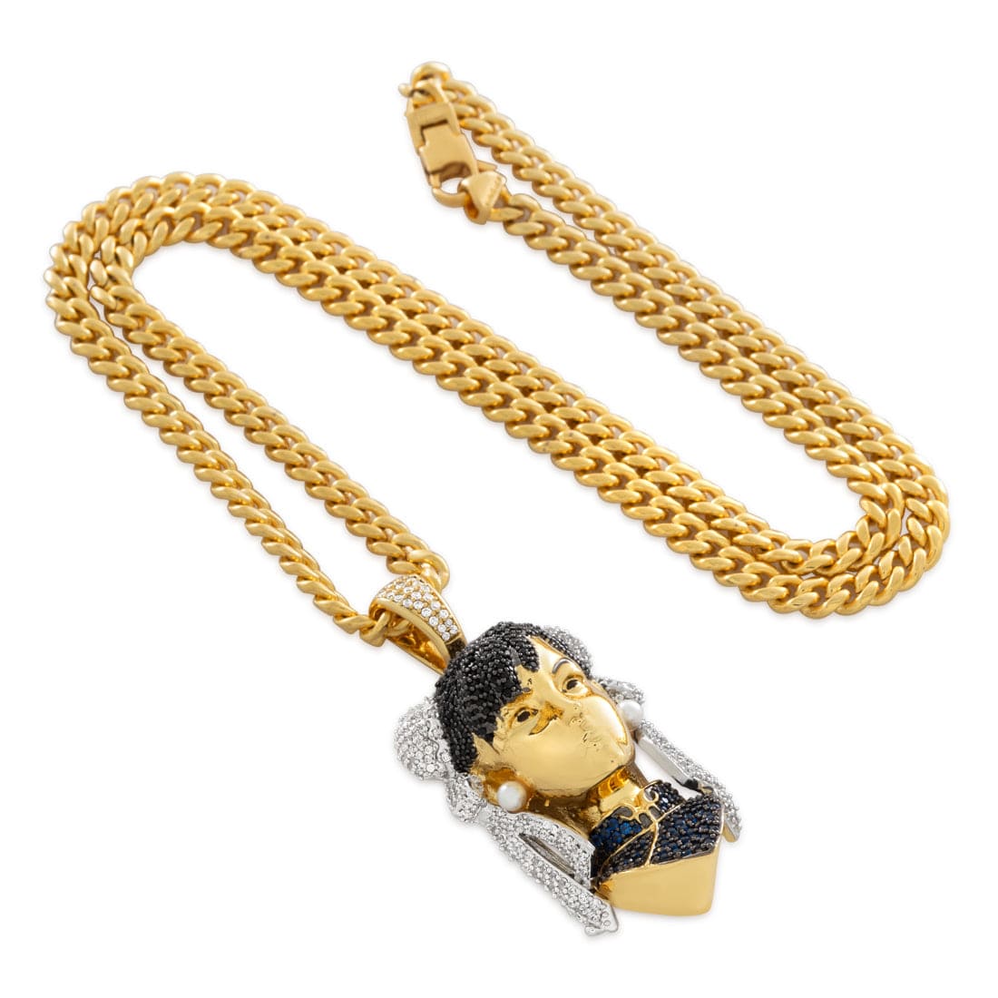 Street Fighter x King Ice - Chun-Li Necklace  in  2.1" by King Ice
