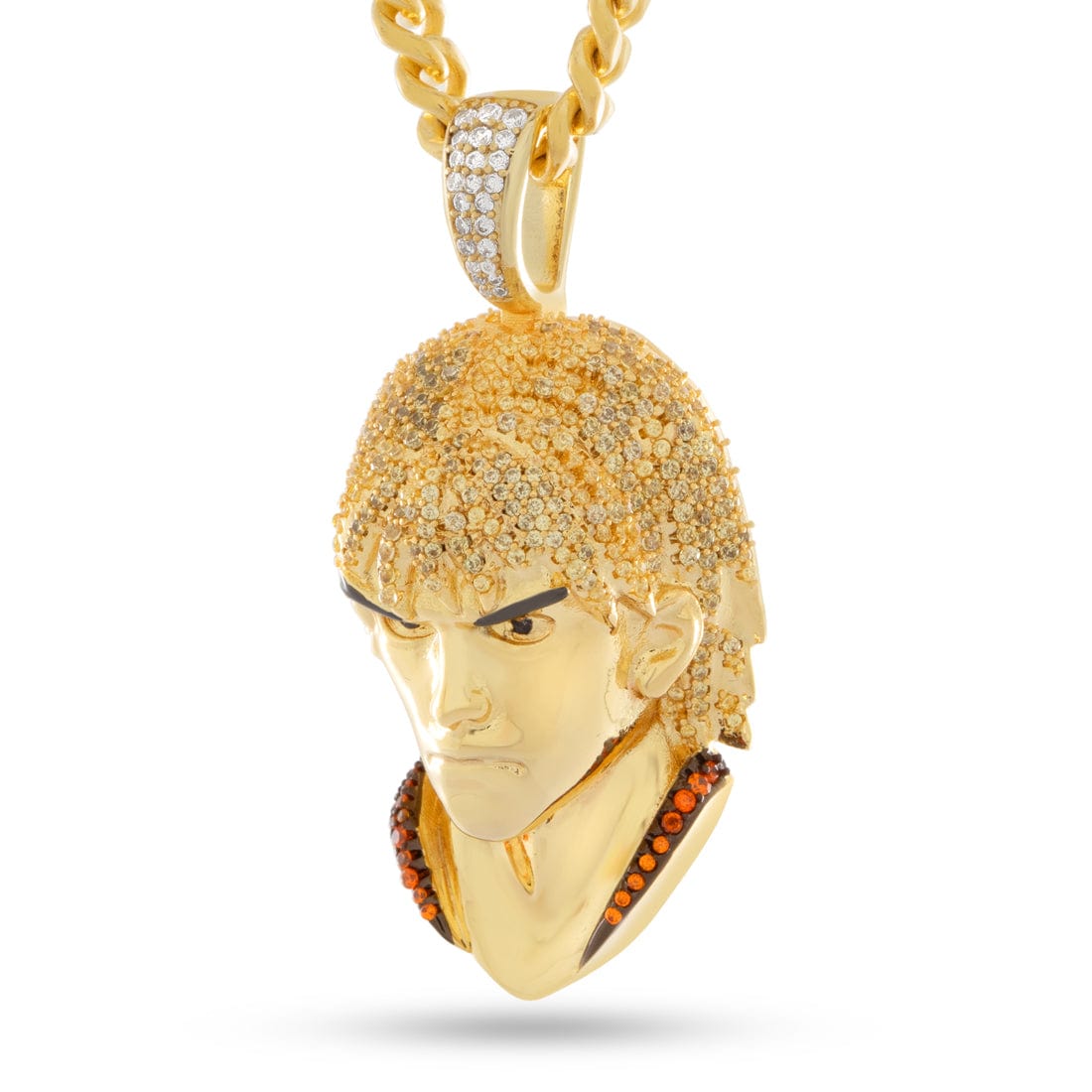 Street Fighter x King Ice - Ken Masters Necklace in 2.1" by King Ice