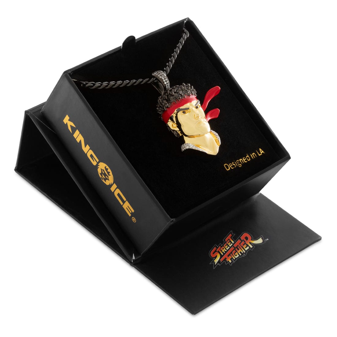 Street Fighter x King Ice - Ryu Necklace in 2.1" by King Ice