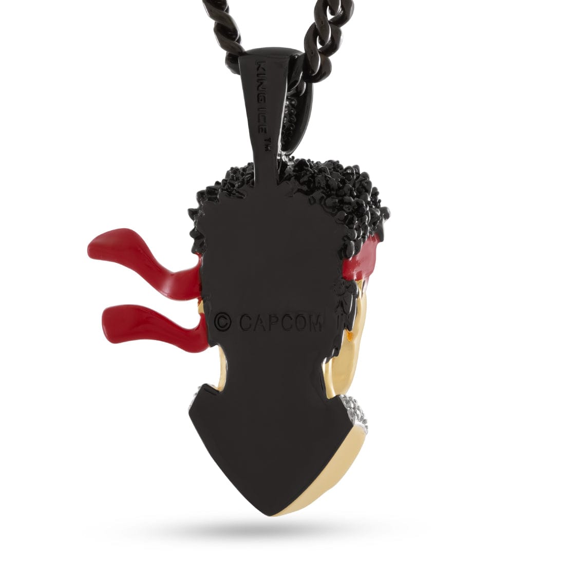 Street Fighter x King Ice - Ryu Necklace  in  2.1" by King Ice